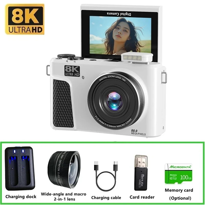 Electronics Gadgets For Home - Caméra numérique WD300 8K, caméra vidéo