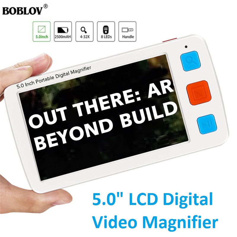 Digital Magnifier Reading - Loupe numérique électronique colorée LCD 5.0
