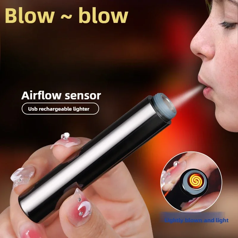 Electronics And Gadgets With I - Briquet électronique sans flamme, coupe-vent créatif,