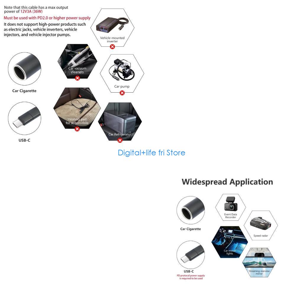 Electronics And Gadgets C - Adaptateur d'alimentation E06D USB C mâle