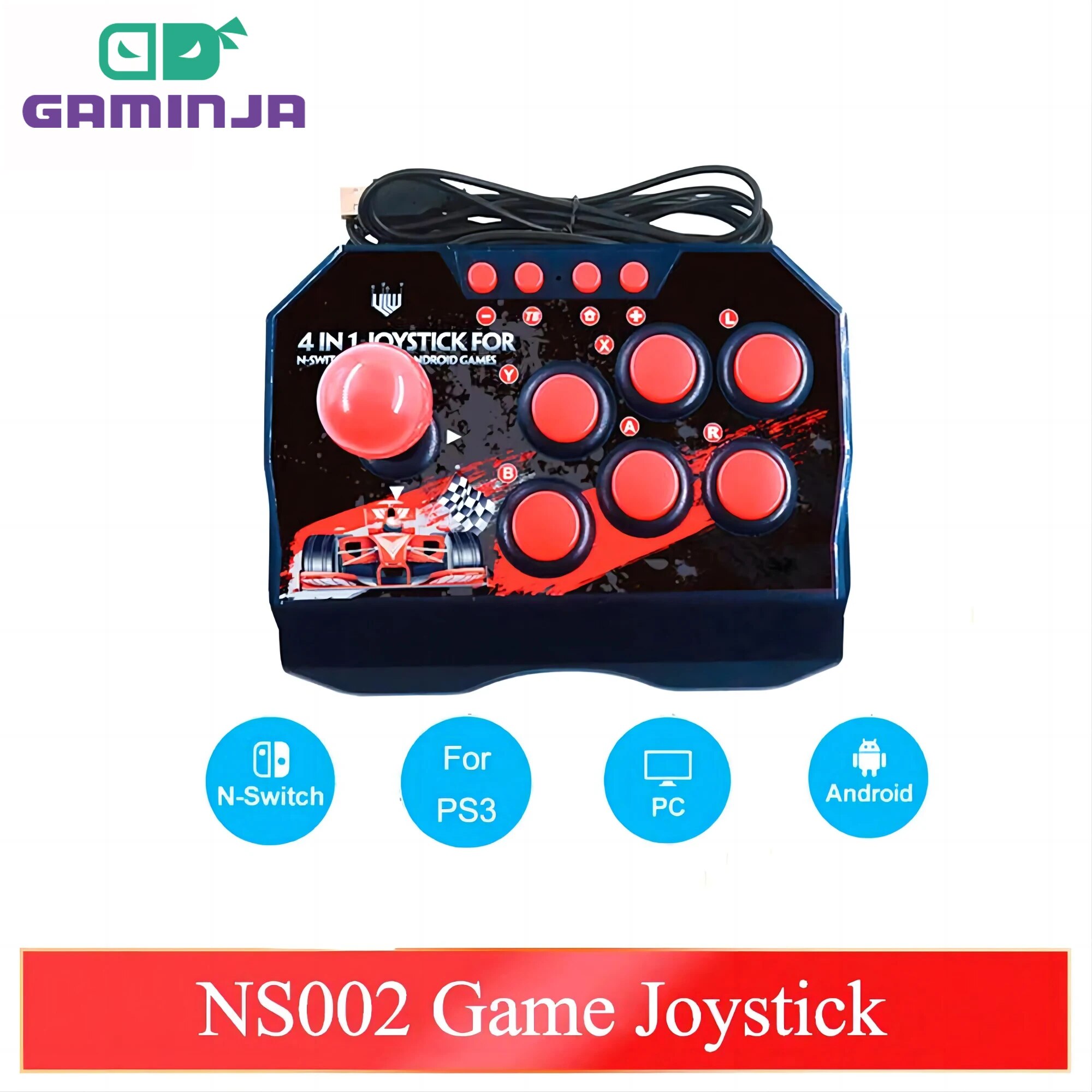 Retro Game Controller Usb - GAMINJA NS002 4 En 1 Rétro