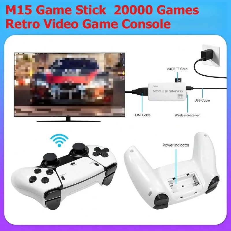 Console de jeu vidéo rétro M15 - Retro Game Controller Usb avis et prix