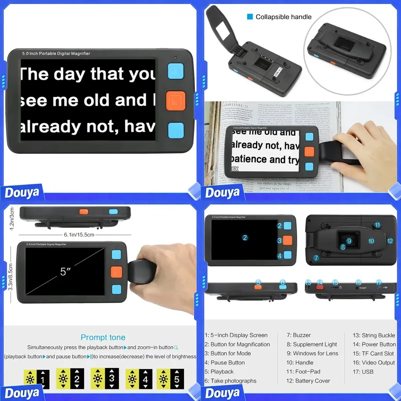 Loupe numérique portable Hongd - Digital Magnifier Reading avis et prix