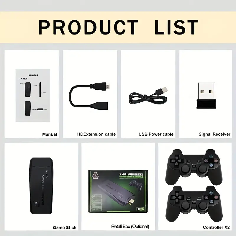 Console de jeu vidéo domestiqu - Retro Game Controller Usb avis et prix